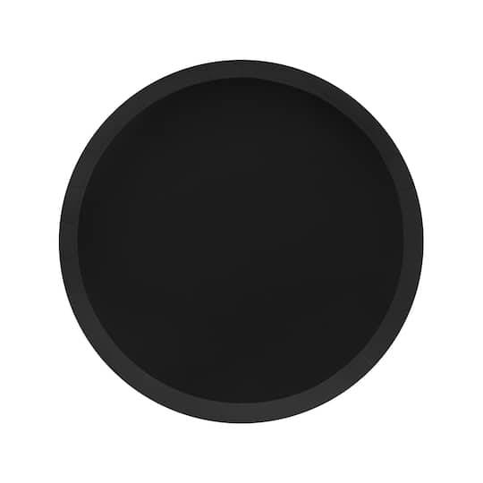 Celebrate It Solid Paper Plates, 9 In, Black (10 ct)