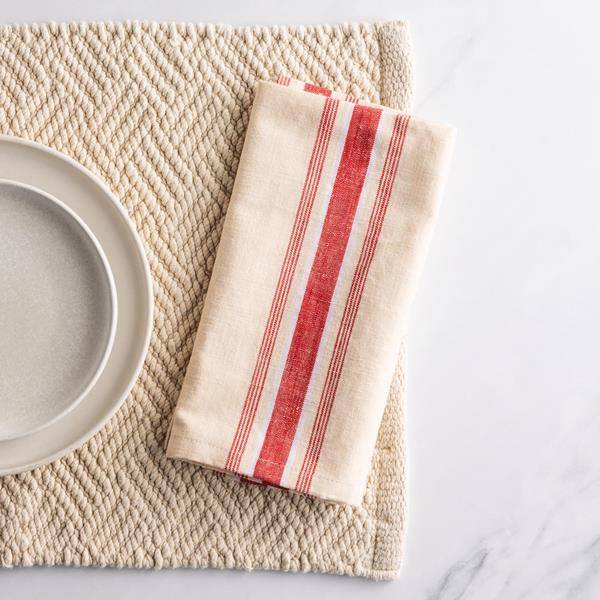 Ho Ho Ho Striped Christmas Napkin