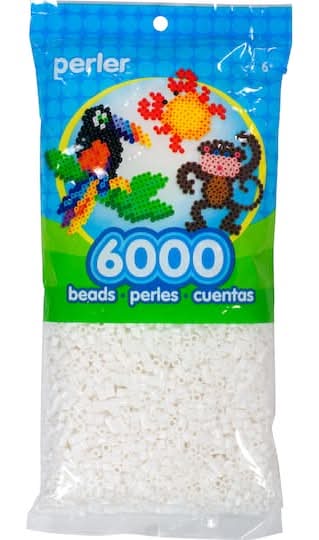 Perler Fused Beads, White (6000 ct)