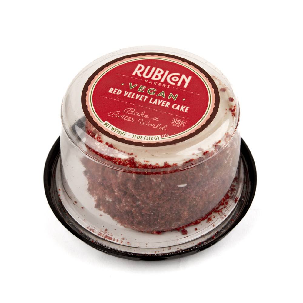 Rubicon Bakers Vegan Red Velvet Layer Cake, 4 in (11 oz)