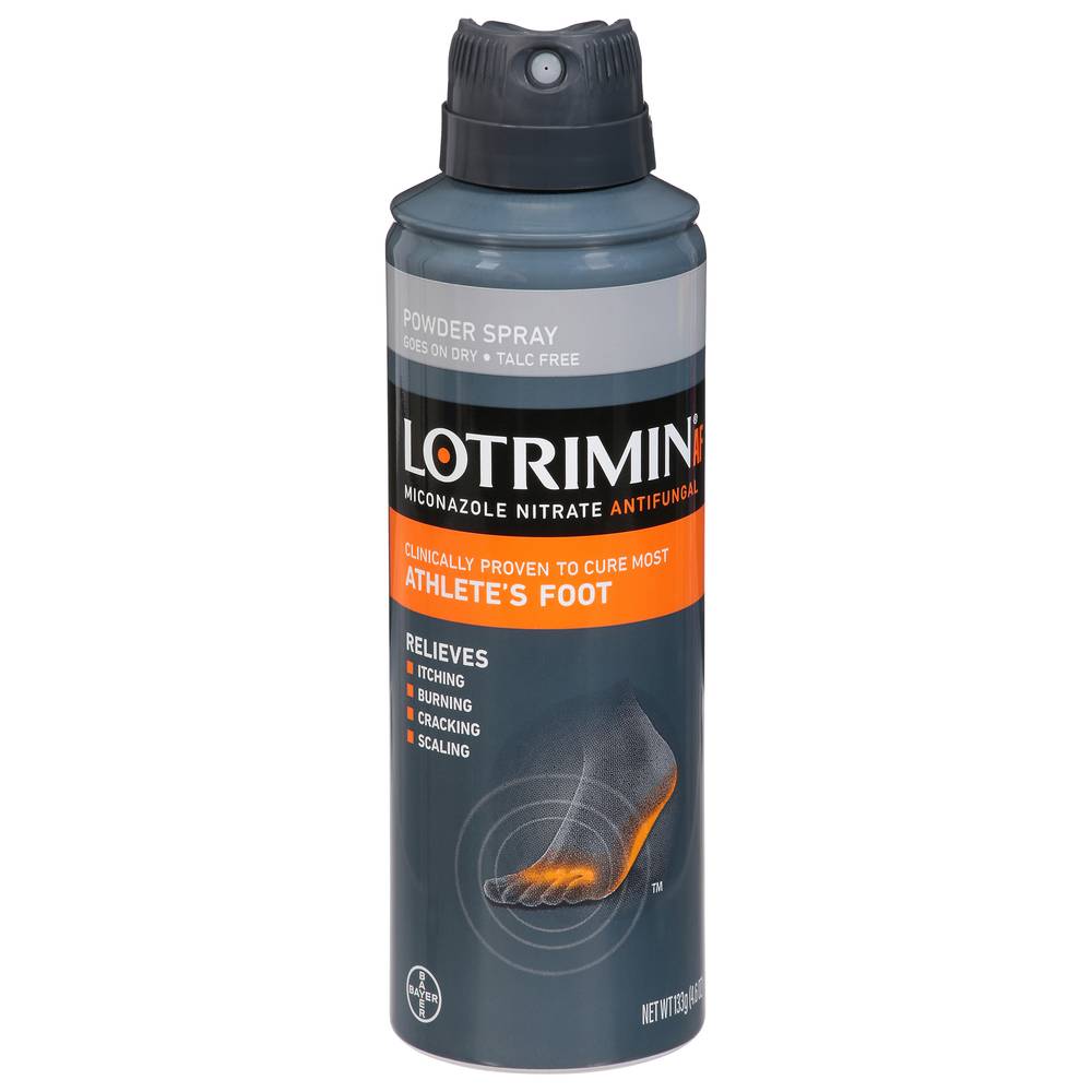 Lotrimin Af Athlete's Foot Miconazole Nitrate Antifungal Powder Spray (4.6 oz)