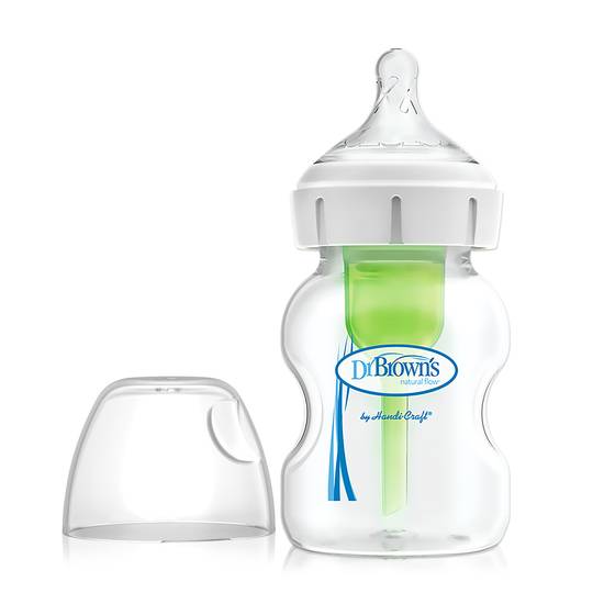 Dr. Brown's Wide-Neck Bottle With Level 1 Nipple