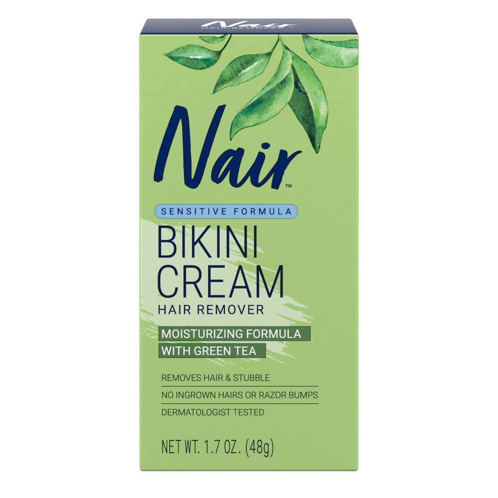 Nair Sensitive Formula Bikini Cream With Green Tea Hair Remover (1.7 oz)