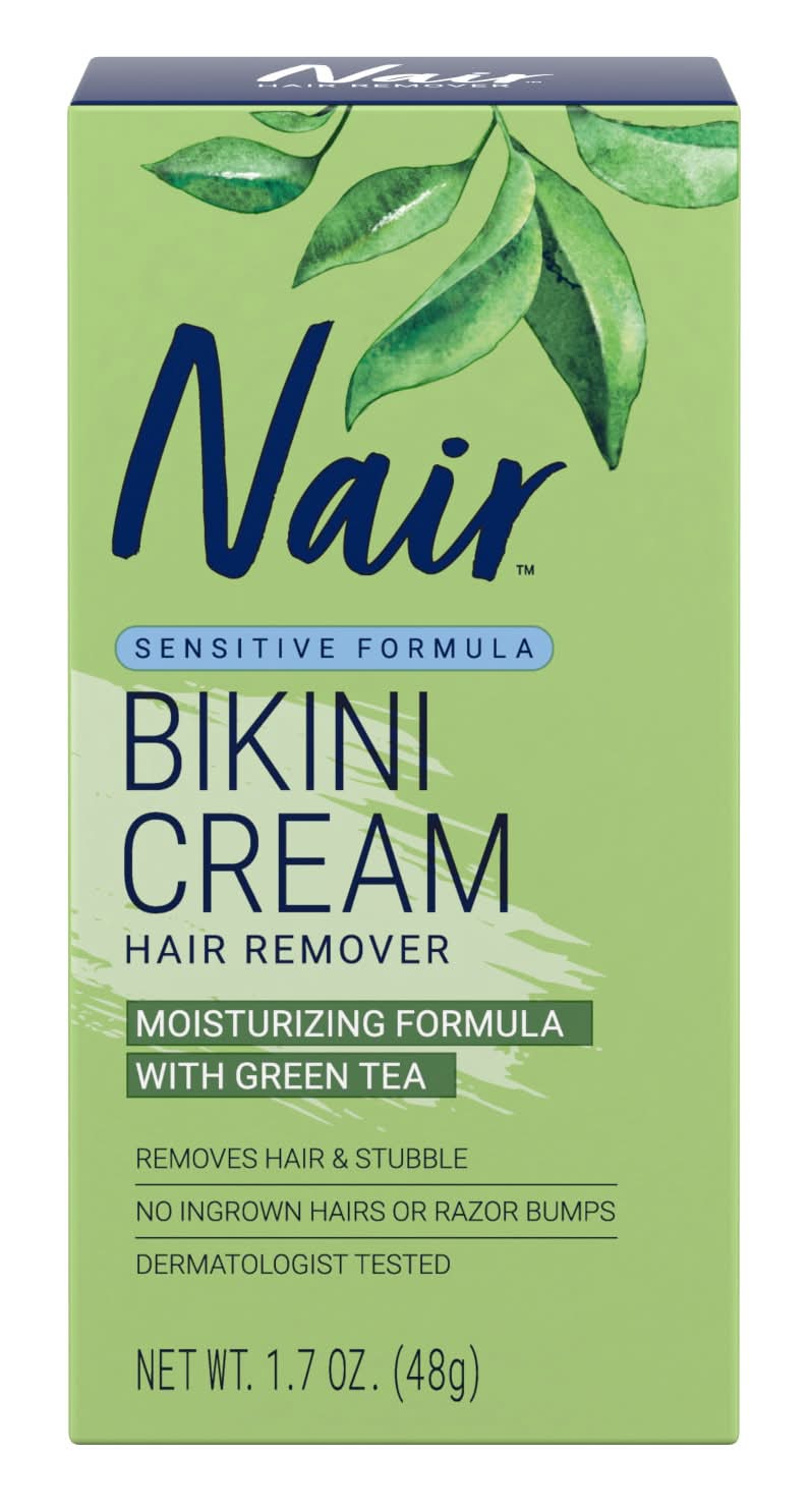 Nair Sensitive Formula Bikini Cream With Green Tea Hair Remover (1.7 oz)