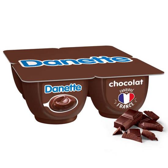 Danettecrème dessert chocolat Danone 4 pots de 125 g