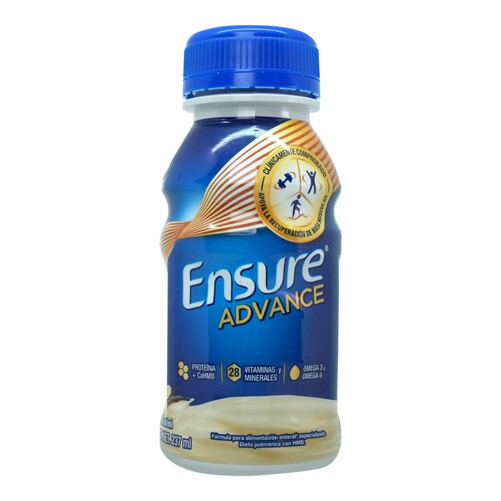 Ensure suplemento sabor vainilla advance (botella 237 ml)