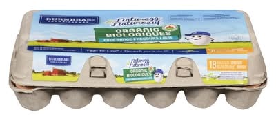 Burnbrae Farms Organic Free Range Eggs, M (18 ct)