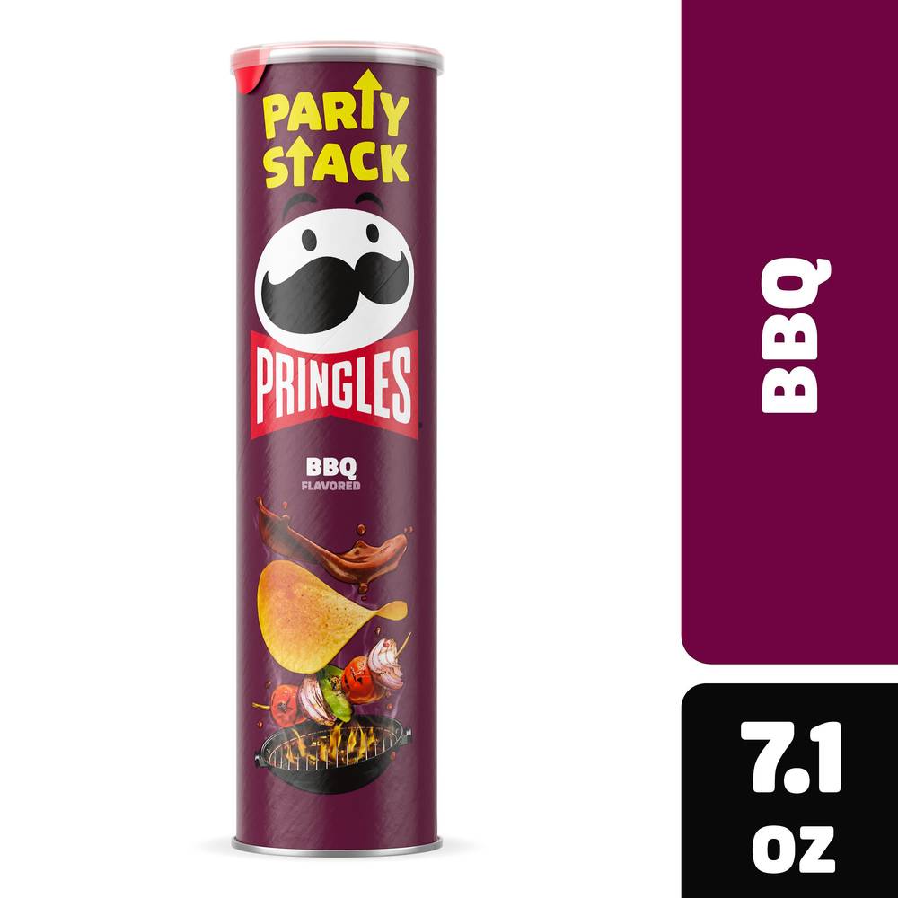 Pringles Bbq Flavor Party Stack Potato Crisps (7.1 oz)