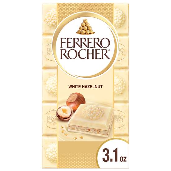 Ferrero Rocher White Chocolate Bar With White Hazelnut Filling