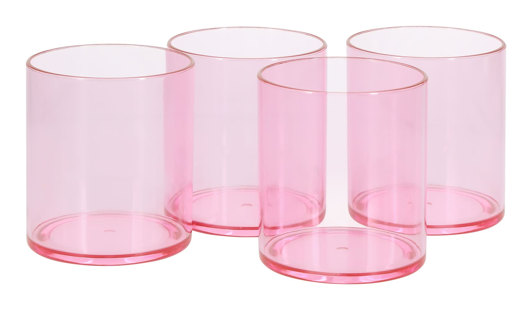 Splash Of Color Tumbler Set 4-Pack 12oz Pink