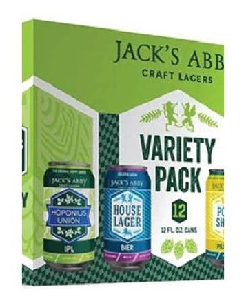 Jack's Abby Brewing Company Craft Lager Beer, Assorted (12 x 12 fl oz)