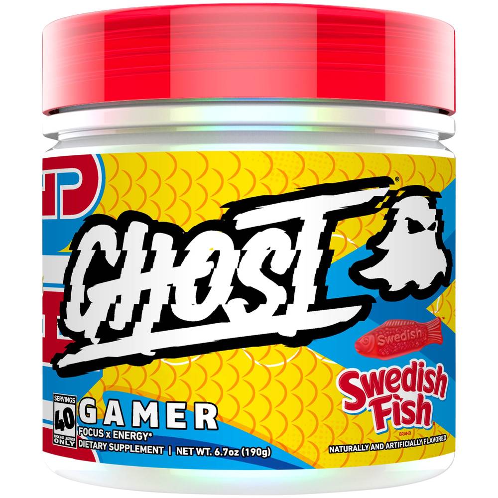 Ghost Gamer Focus X Energy - Sour Patch Kids® Sweedish Fish (6.7 Oz. / 40 Servings)