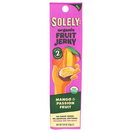 Solely Organic Mango & Passion Fruit Jerky