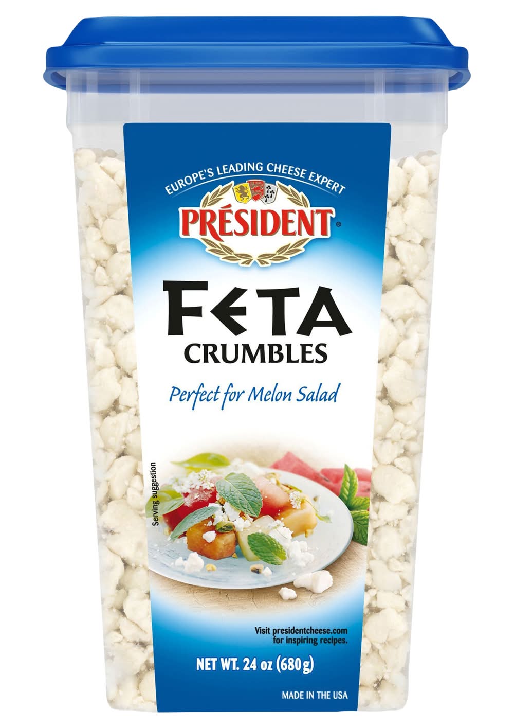 President Feta Crumbled Easy Shaker (12 ct, 24 oz)