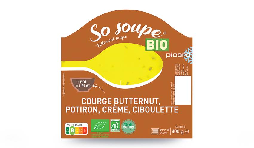 Velouté courge butternut, potiron bio