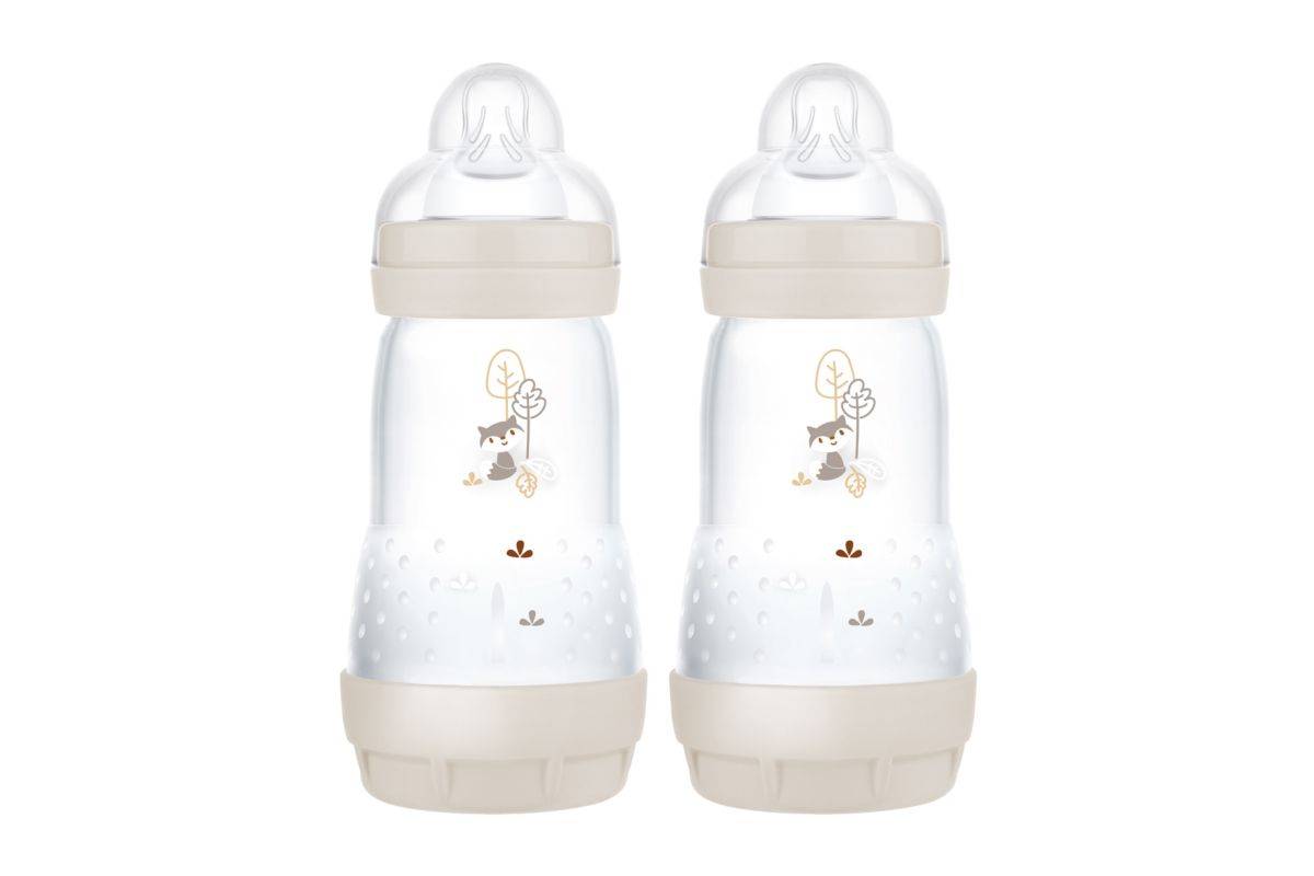 MAM Colours of Nature Anti Colic Self Sterilising Bottle 260ml - 2 Pack