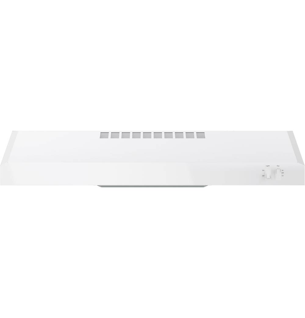 GE 30-in Convertible 200-CFM White Under Cabinet Range Hood | JVX3300DJWW