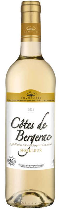 Club Des Sommeliers Côtes de Bergerac - Sud-Ouest - Vin blanc - 75cl