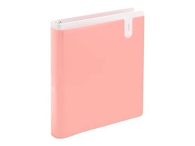 Poppin 3-ring Pocket Binder D-Ring (blush)