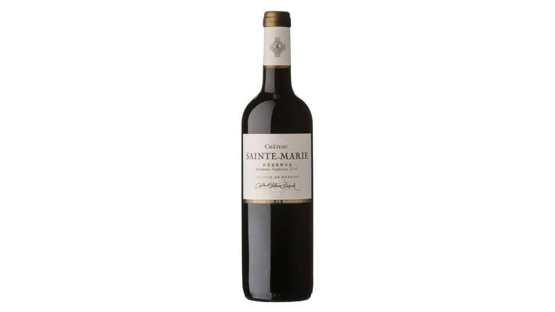 Château Sainte Marie - Réserve Bordeaux supérieur vin de rouge AOP (750 ml)