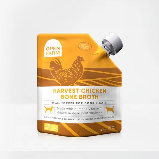 Open Farm Bone Broth For Dog & Cat, Chicken (12 fl oz)