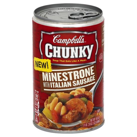 Campbell's Minestrone With Italian Sausage Chunky Soup