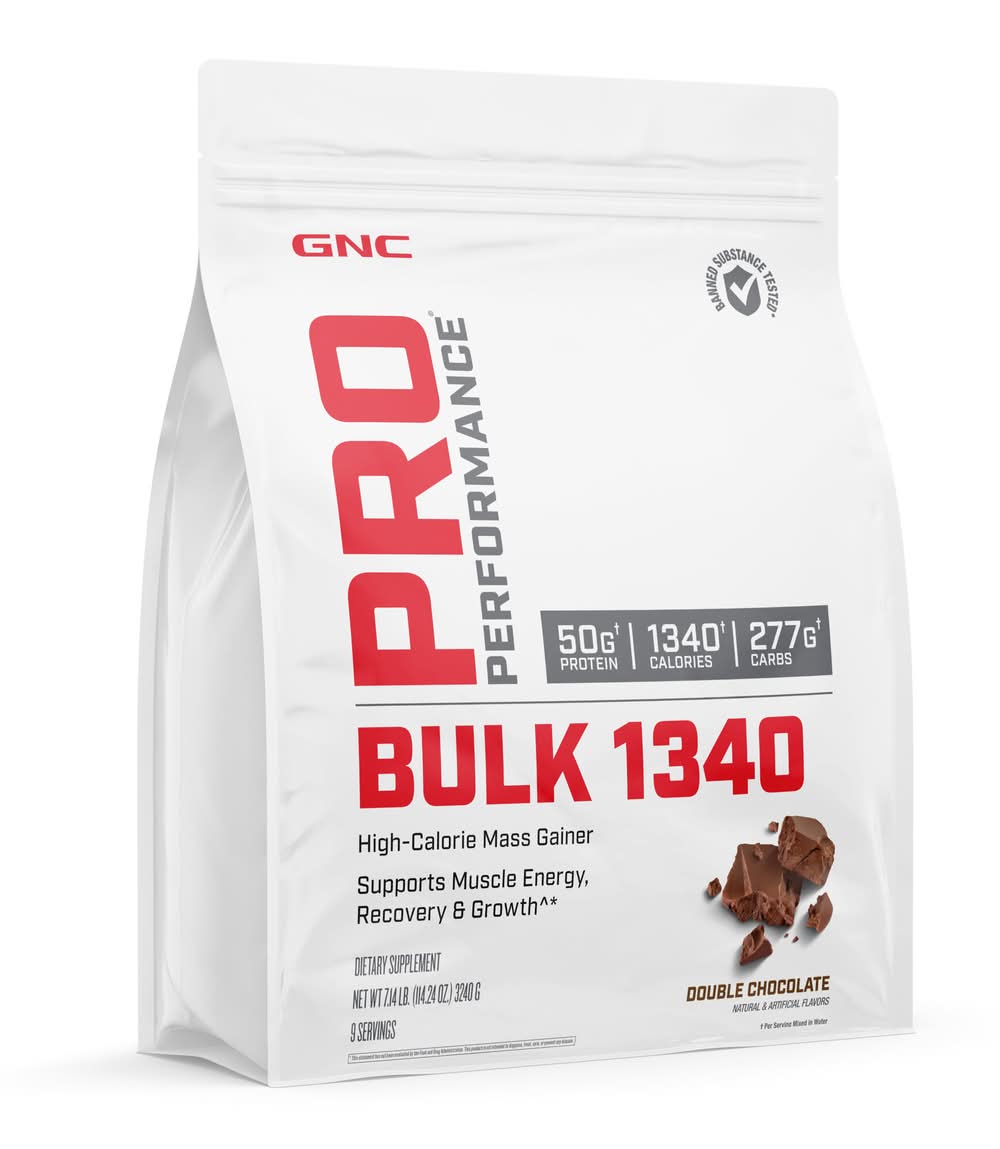 GNC Pro Performance Powder Bulk 1340, Double Chocolate (114.24 oz)