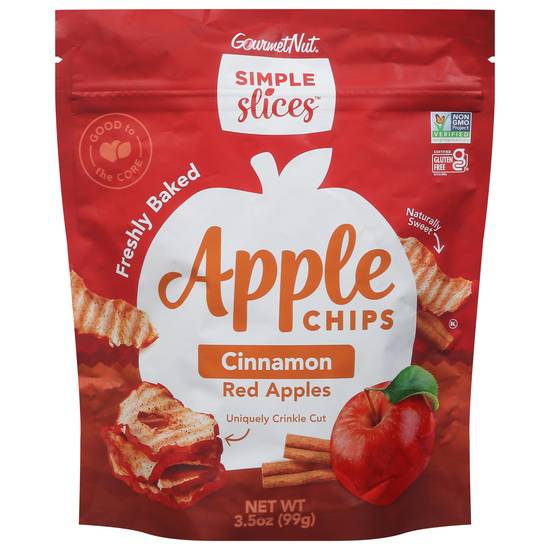 Gourmetnut Simple Slices Red Apples Chips (cinnamon)