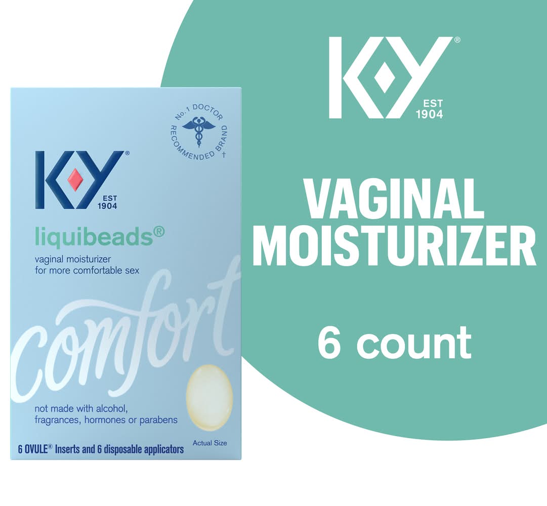KY Liquibeads Vaginal Moisturizer (4.8 oz, 6 ct)