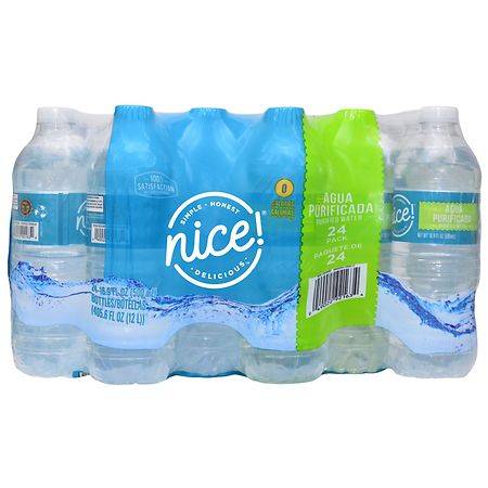 Nice! Purified Water - 16.9 OZ x 24 pack
