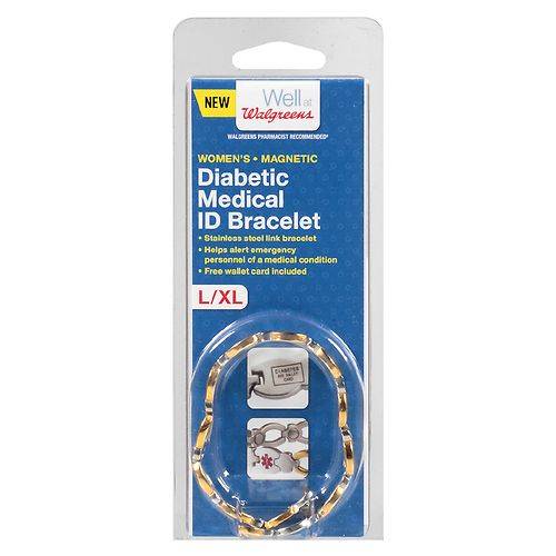 Walgreens Women's Diabetic Medical ID Bracelet Large/X-Large - 1.0 ea