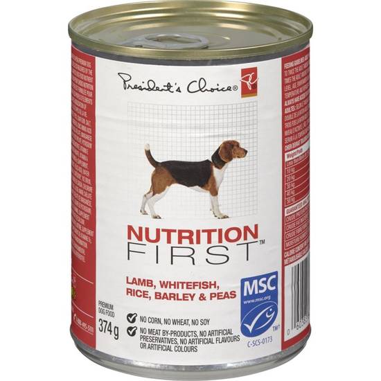 President's choice nutrition 2024 first dog food