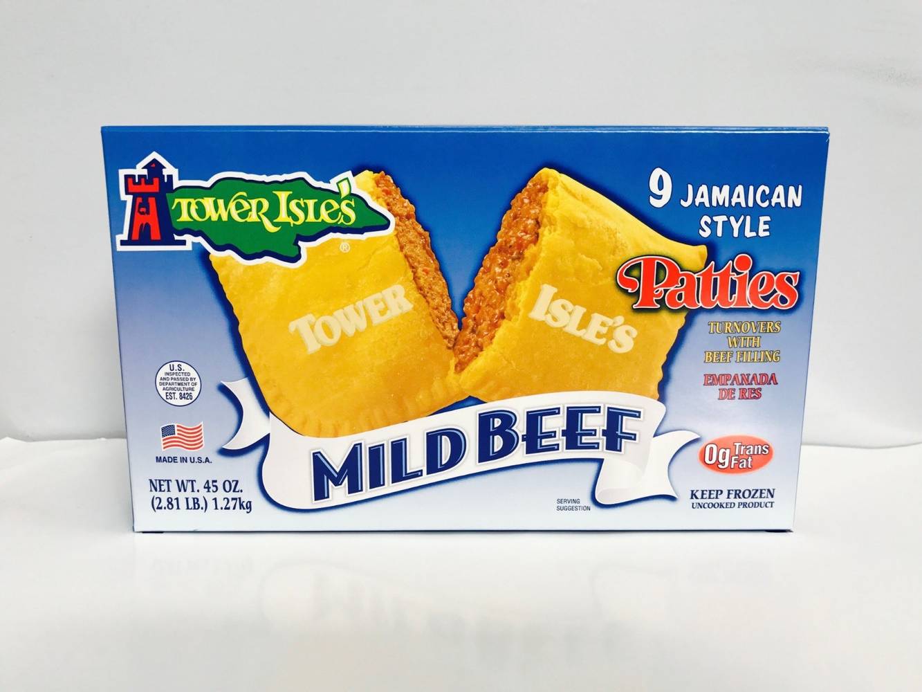 Frozen Mild Jamaican Beef Patties - 9 ct (9 Units)