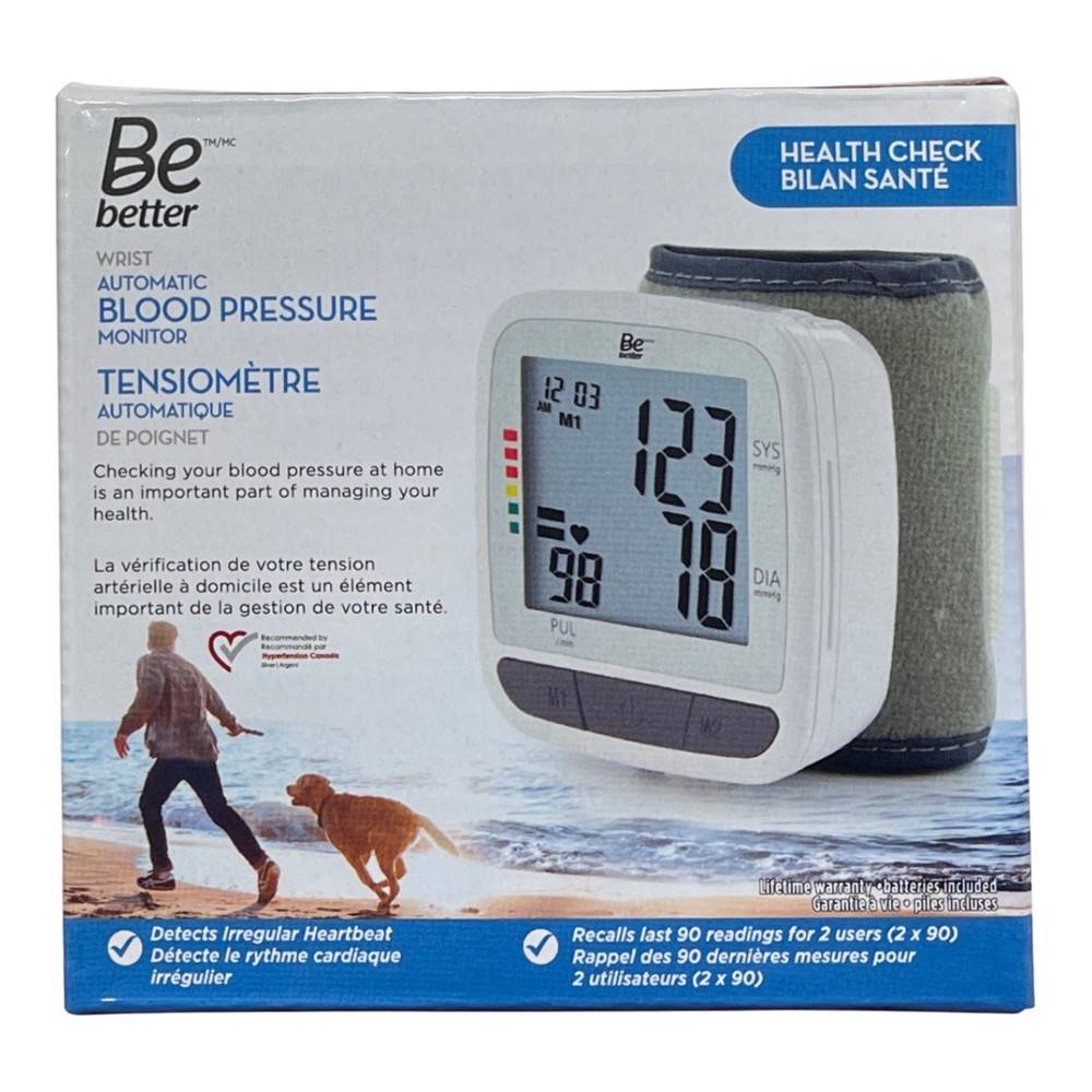 Be Better Wrist Blood Pressure Monitor (1 unit)