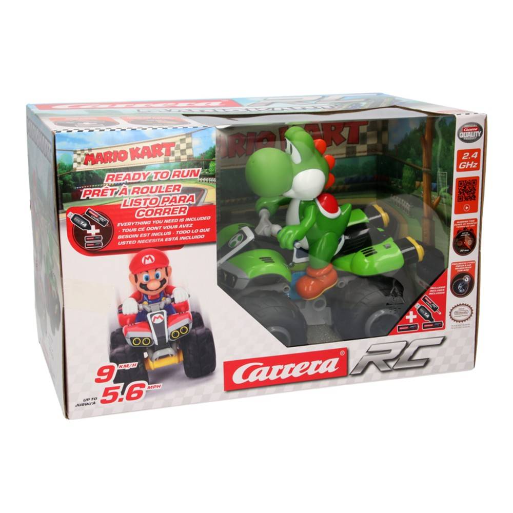 Carrera vehículo rc mario kart yoshi