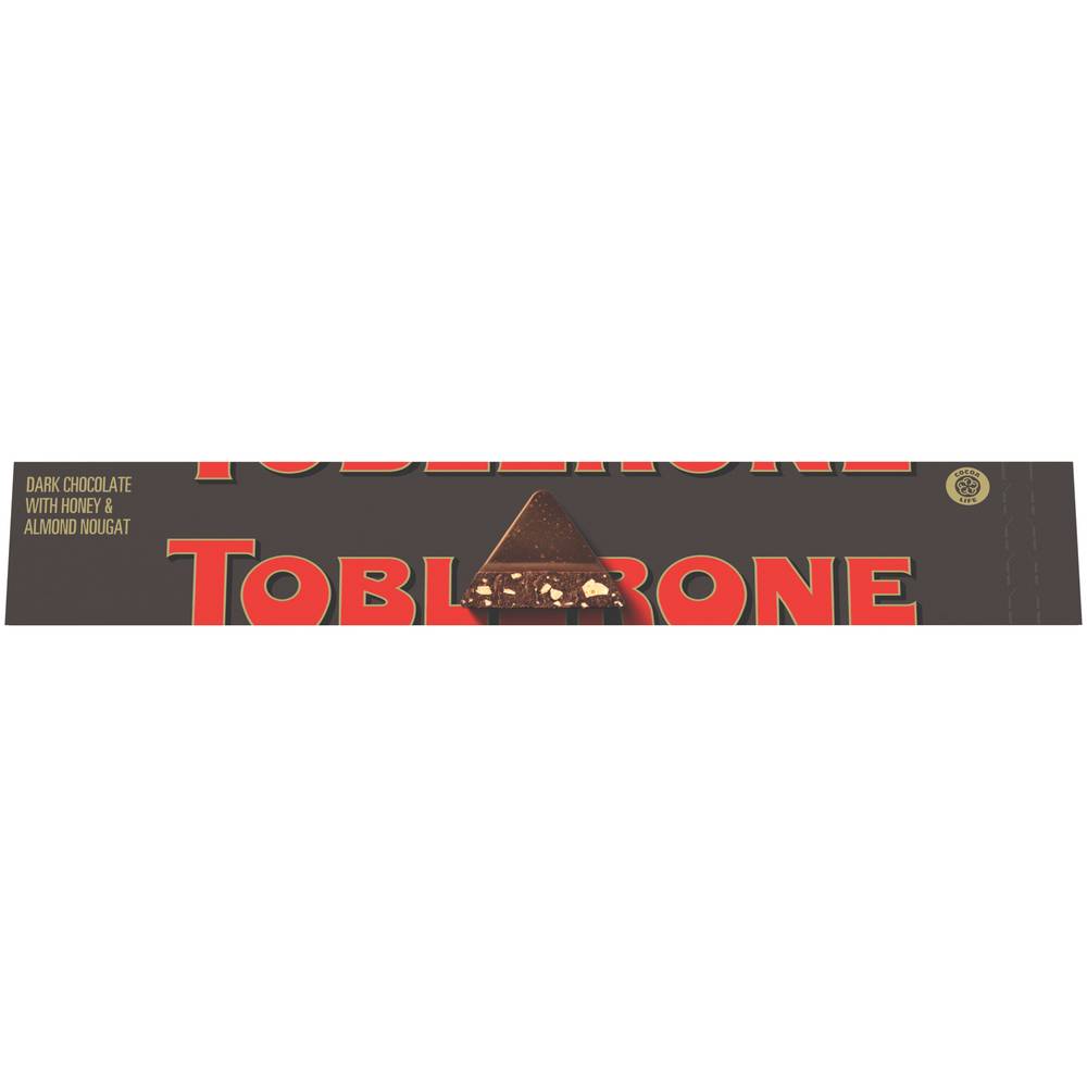 Toblerone Nougat Candy, Dark Chocolate With Honey & Almond (3.5 oz)