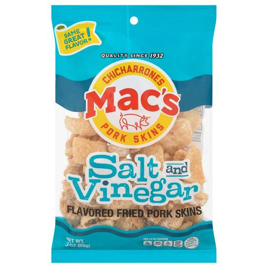 Mac's Salt & Vinegar Flavored Fried Pork Skin