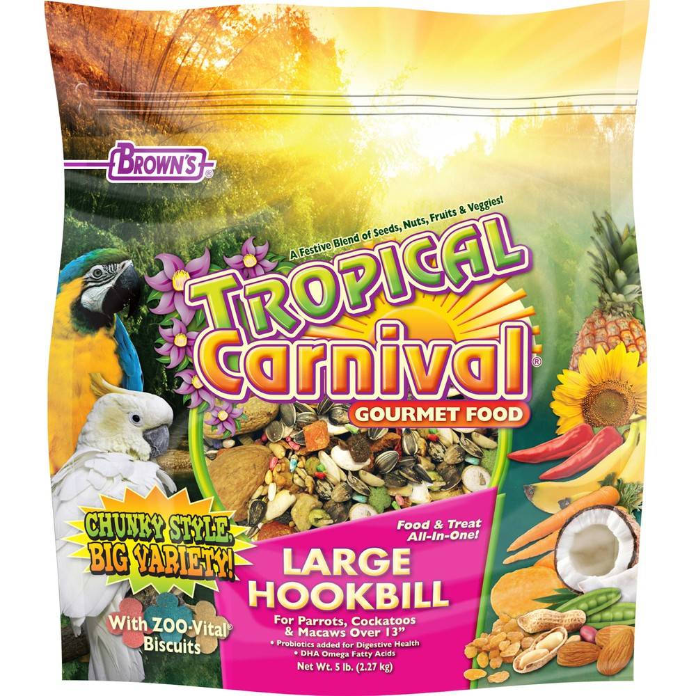 Brown's Tropical Carnival Gourmet Food For Large Hookbill