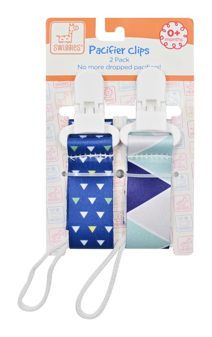 Swiggles Baby Pacifier Clips 2 Ct 2 Assorted Packs