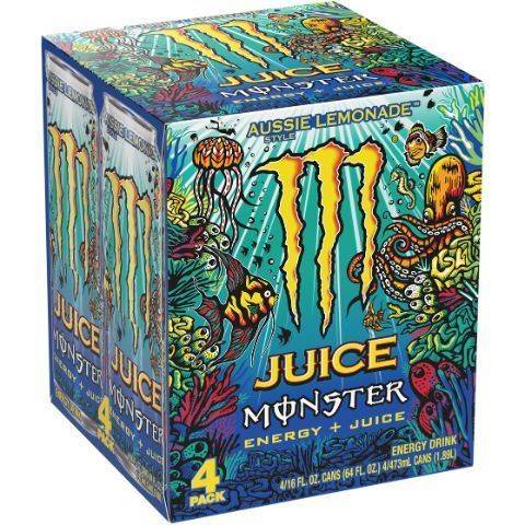 Monster Energy Aussie Lemonade 4 pack 16z