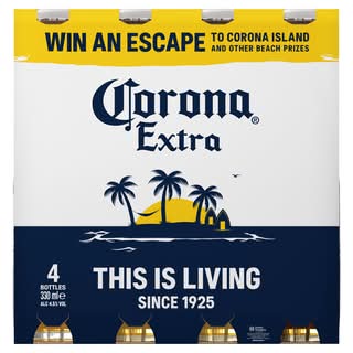 Corona Extra Bottles 4x330ml