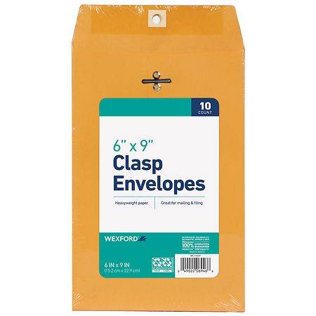 Wexford Clasp Envelopes 6 / 9 Inches