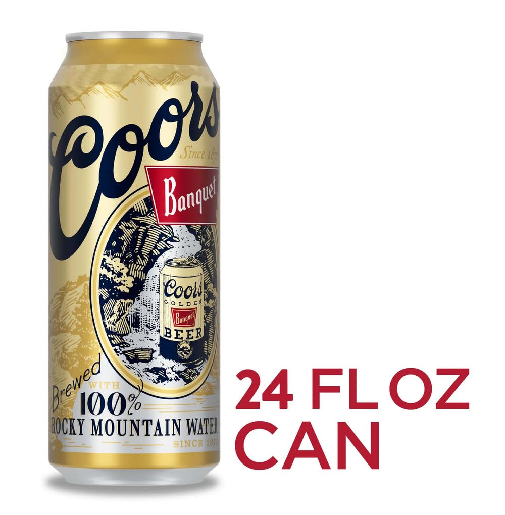 Coors Banquet Lager Beer (24 fl oz)