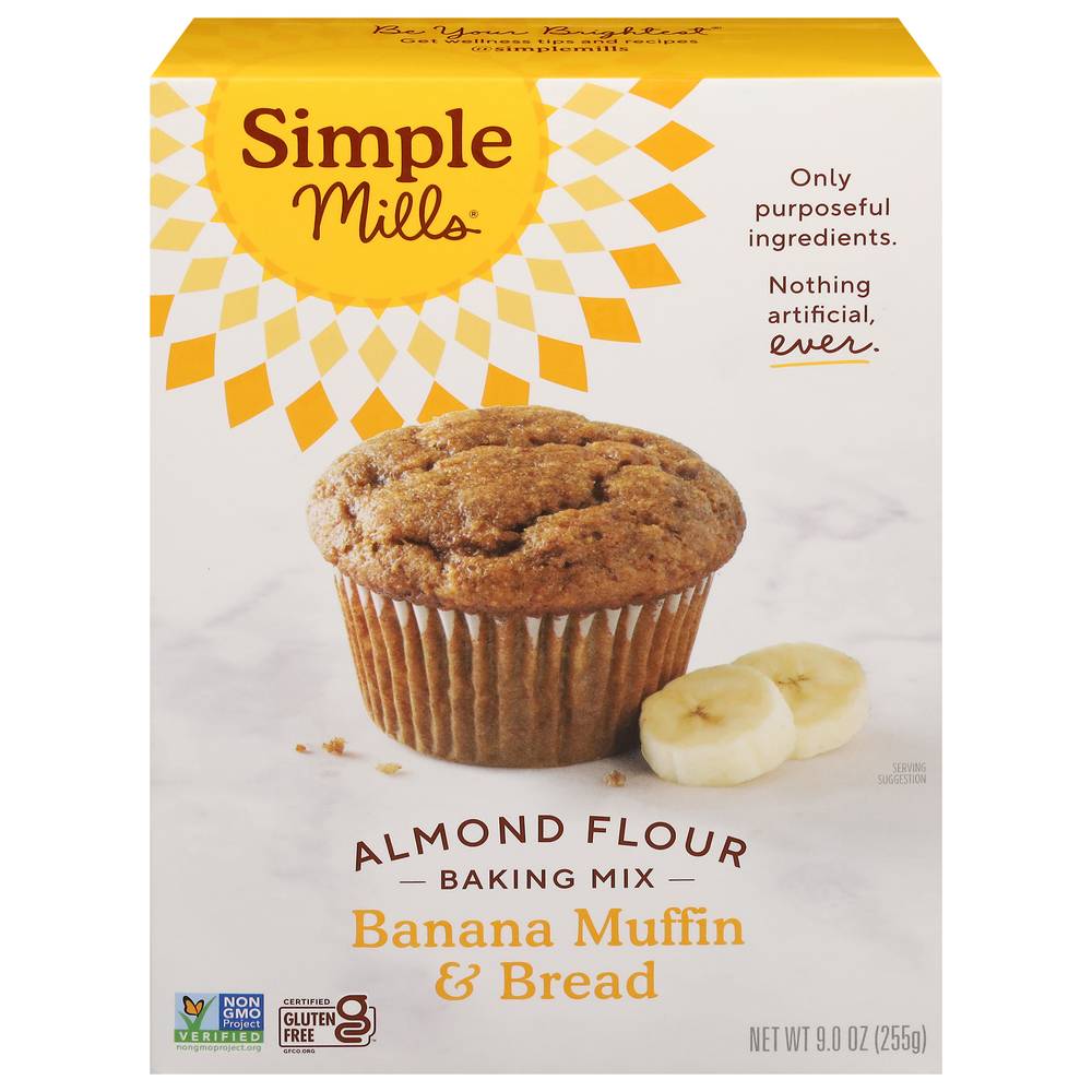 Simple Mills Almond Flour Baking Mix, Banana Muffin (9 oz)