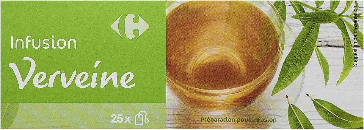 Carrefour Classic' - Infusion thé verveine  (25 pièces, 32.5 g)