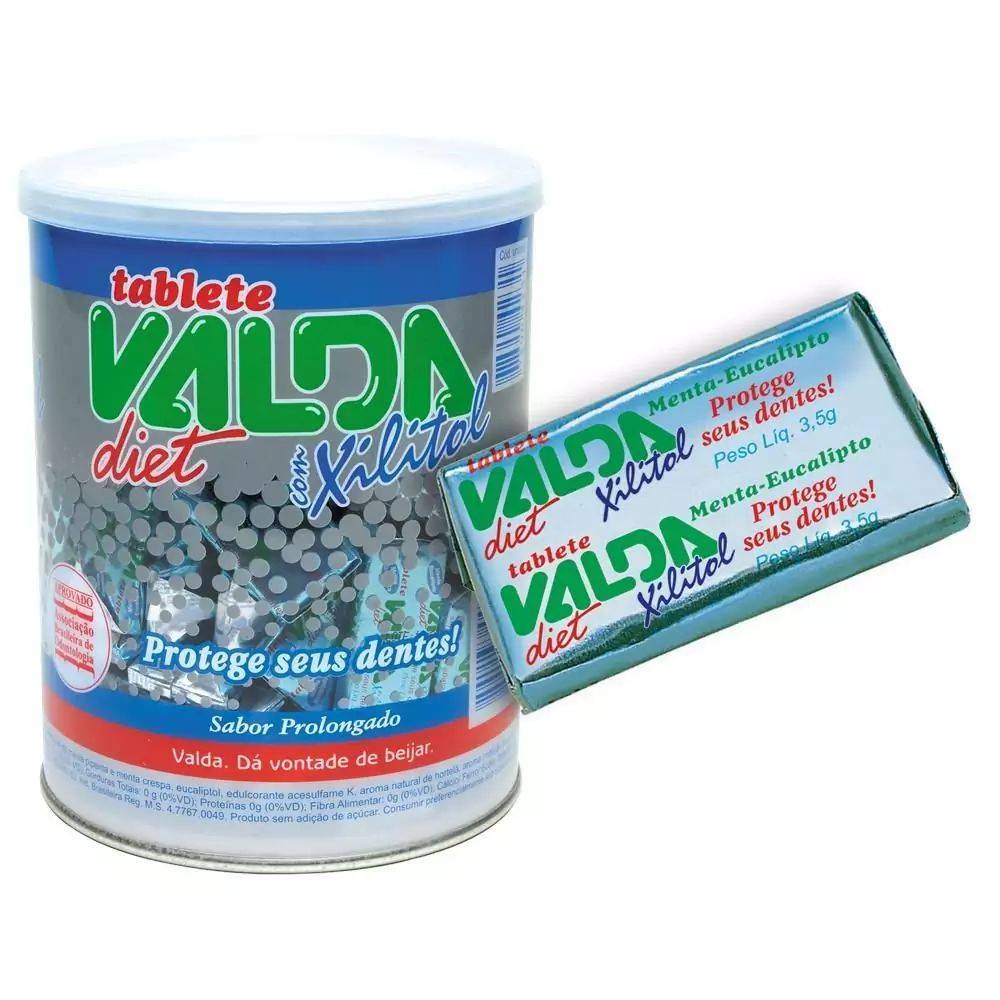 Valda · Bala diet menta e eucalipto xilitol (3,5 g)