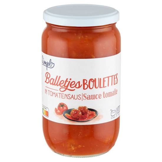 Simpl Boulettes Sauce Tomate 800 g