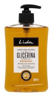 Jabón líquido natural 100% de glicerina Original Lida 500 ml.