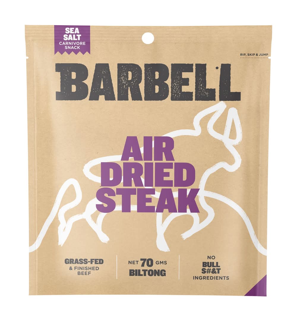 Barbell Biltong Seasalt 70g