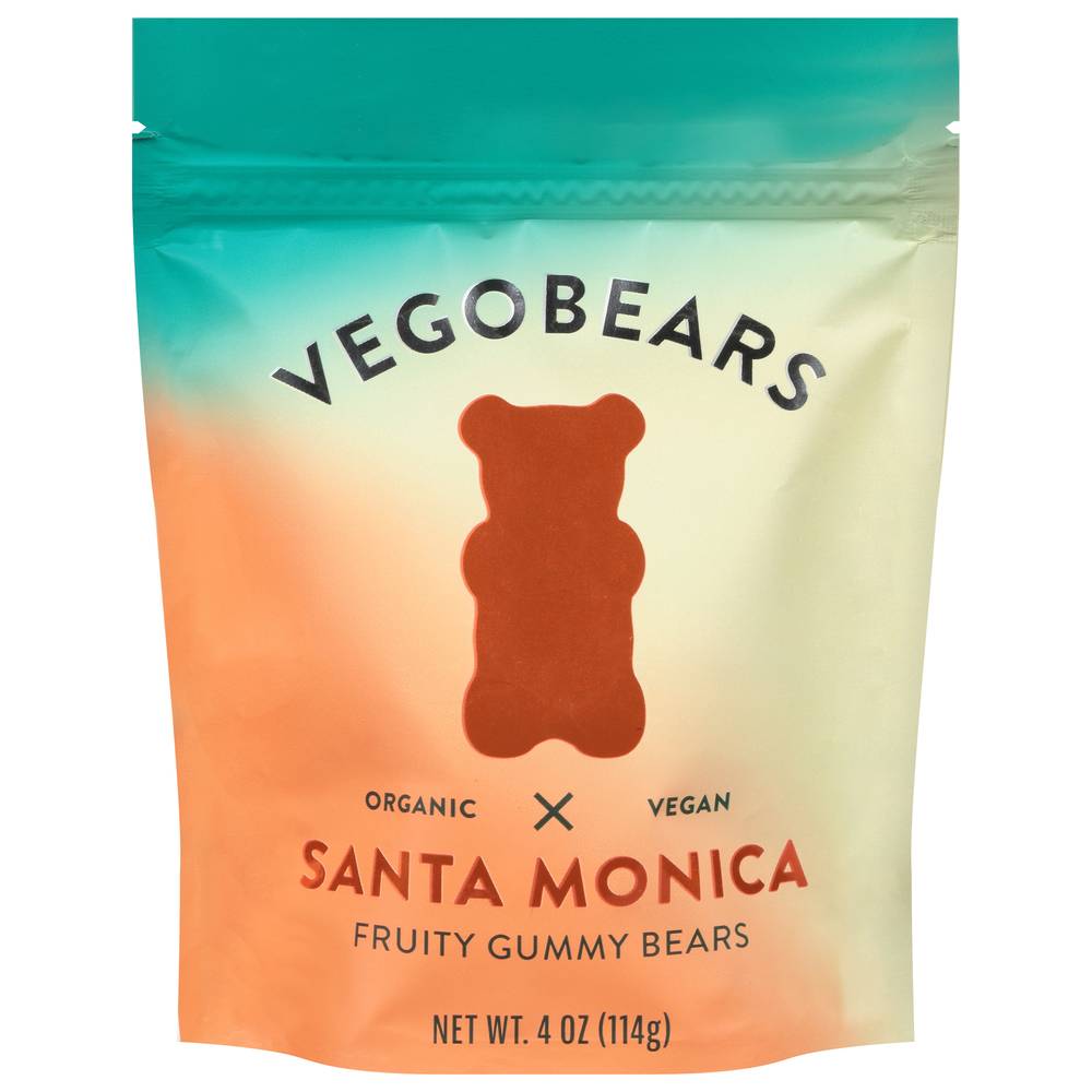 Vegobears Santa Monica Organic Vegan Fruity Gummy Bears (4 oz)